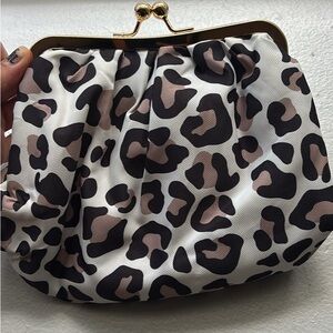 Leopard Print Clutch Bag